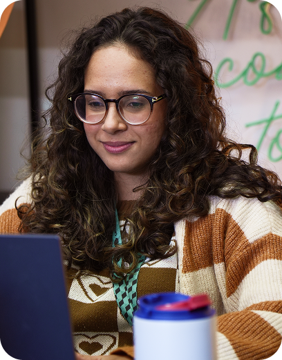 Colaboradora no Escritório Virtual